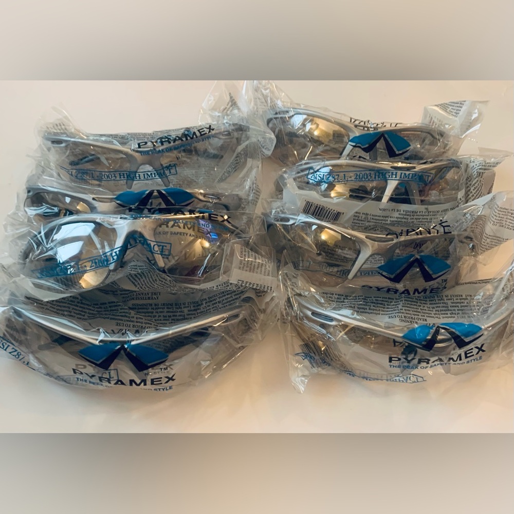 Pyramex High Impact Safety And Style Goggles Gray SS4580D Sealed Lot of 8